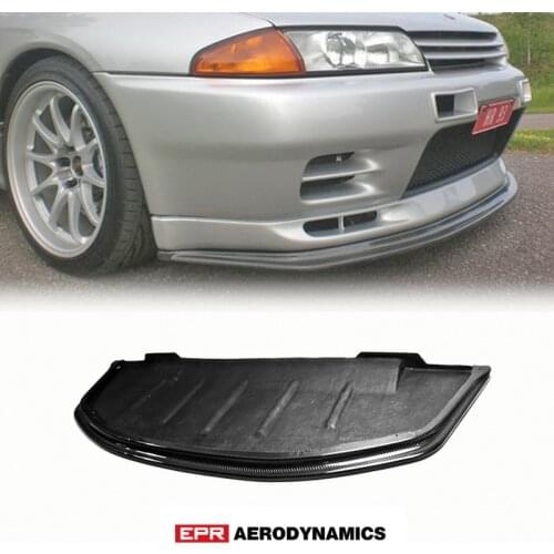 AB Style Carbon Fiber For Nissan R32 Skyline GTR Front Bumper Lip Exterior kit(Will fit on standard for GTR front bumper only)