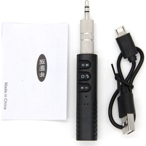 Car Bluetooth-compatible AUX 3.5mm Jack Bluetooth-Compatible Receiver Handsfree Call Adapter Car Transmitter Auto Music adpater