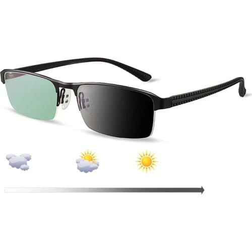 Photochromic Reading Glasses Chameleon Lens Men Women Anti Blue Ray UV400 Sun Glasses Computer Eyeglasses +50 75 1.25 1.75 5.5 6