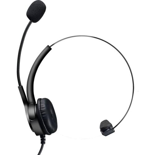 Call Center Headset with Microphone 3.5mm USB Plug Telephone Voice Interphone Headphone for Computer PC Game Volume Control