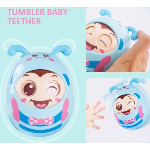 Carton Cartoon Tumbler Rattle Room Feeding Product Music ABS Durable Non-toxic Anti-fall Educational Anti-collision