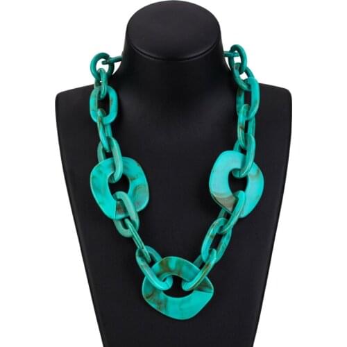 Fashion Lady Jewelry Accessories Hyperbole Bohemia 5 Colors Big Geometric Neck Pendants Women Necklaces 2021 for Holiday Gift