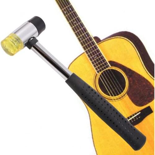 Guitar Fret Hammer Dual-head Anti-slip Handle Stainless Steel Detachable Head Luthier Hammer for Guitar Music Equipment