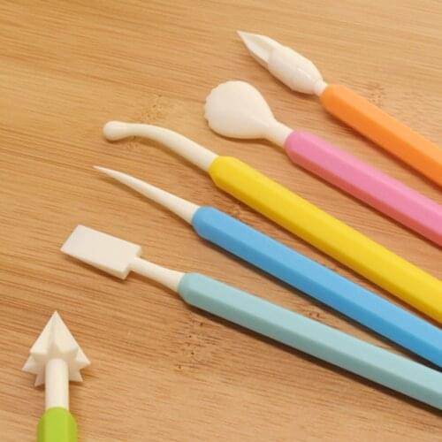 9x Double Ended Polymer Clay Tools Set DIY Pottery Shaping Modeling Assorted