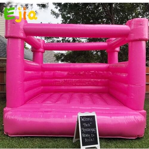 Commercial Hot Pink White Inflatable Bounce House Wedding Bouncy Castle Jumping Castle House Tent For Party Wedding