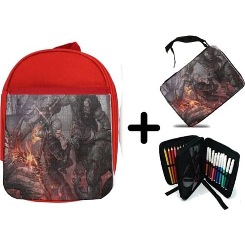 PACK BACKPACK NETWORK AND CASE SWORDSMAN WITCH COMBAT school