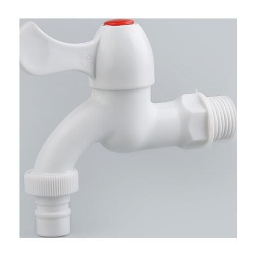 1 PCS G 1/2" Inch Male Thread Faucet Kitchen Bathroom Water Tap Garden Irrigation Hose Pagoda Connector Tube White Color