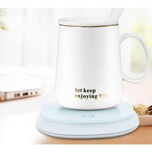 220V Electric Warmer Heater Tea Coffee Mug Mats Pads 55 Degrees Thermostatic Thermal Insulation Dish Pad Cup Coaster Mat