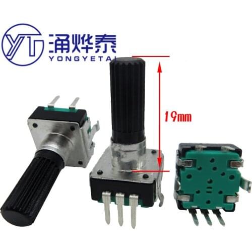 YYT 5PCS EC12 type encoder 12-bit switch electric ceramic stove audio power amplifier digital pulse potentiometer encoder