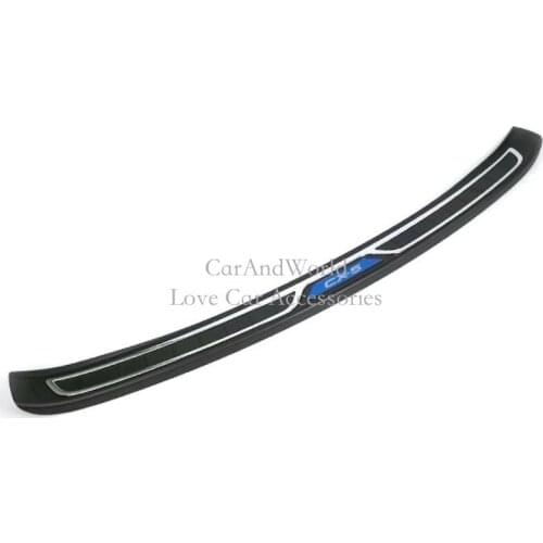 Rear Bumper Protector For Mazda CX-5 2017 2018 2019 Tail Door Trunk Guard Cover Trims Plastic Stickers Car-styling Accessories