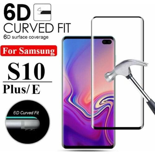 Screen Protectors 6D Curved Tempered Glass Screen Protector for Samsung Galaxy S10/S10 Plus/S10E Mobile Phone Accessories 2021