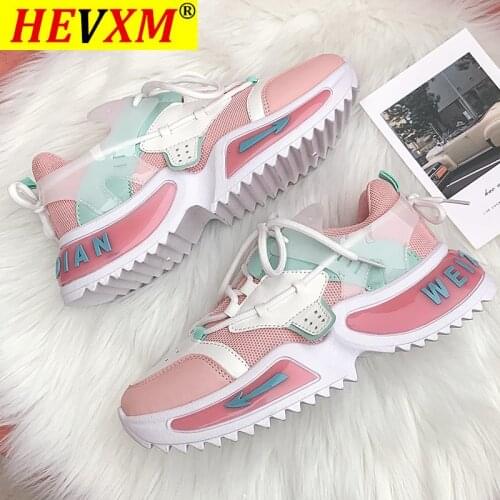 Spring 2021 new ladies fashion casual shoes lightweight non-slip shoes outdoor shock absorption all-match shoes large size 36-42
