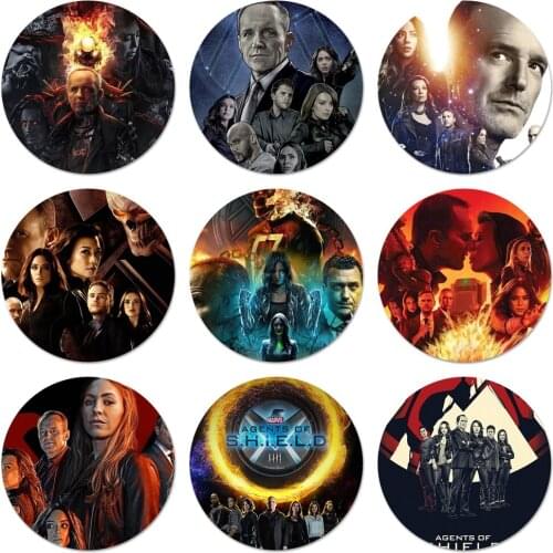 Agents of SHIELD Badge Brooch Pin Accessories For Clothes Backpack Decoration gift 58mm