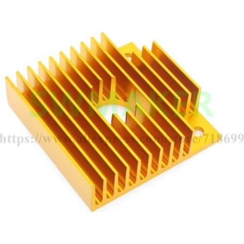 Gold MK7 MK8 heat sink Size 40*40*11 mm for3D printer extruder high quality