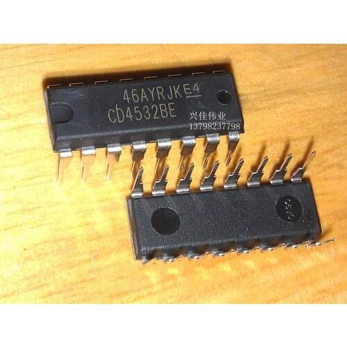 10PCS The new counter CD4532 CD4532BE logic IC DIP16