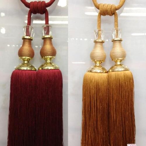 2pcs/lot Multicolor European Double Ball Curtain Tieback Accessories For Living Room/bed Room Treatment /drapes Pompon Ruban