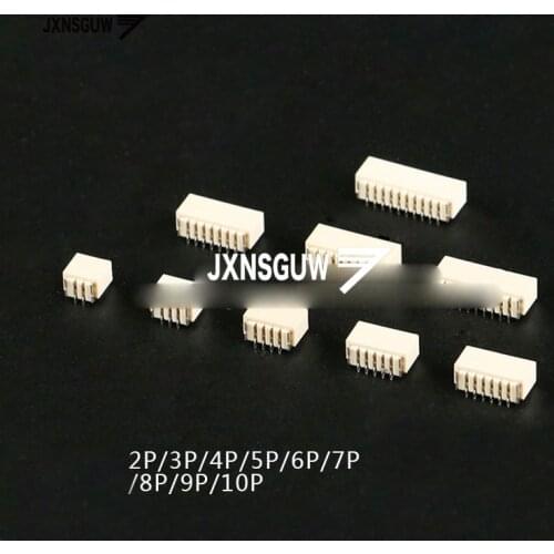 20PCS SH1.0MM 2P/3P/4P/5P/6P/7P/8P/9P/10P vertical paste connector connector socket patch