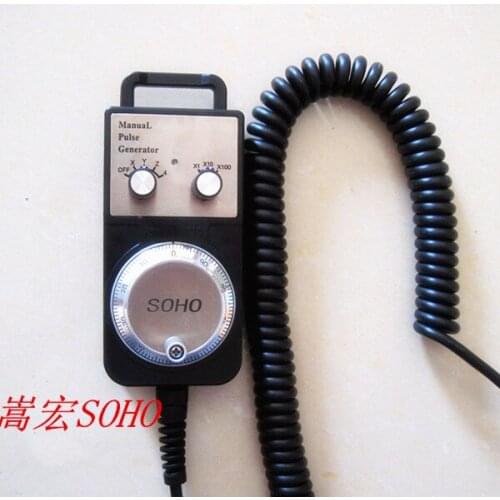 4 Axis Pendant Handwheel 5-24V 5V 12V 24V Manual Pulse Generator MPG CNC Hand Encoder For Siemens, MITSUBISHI, FANUC