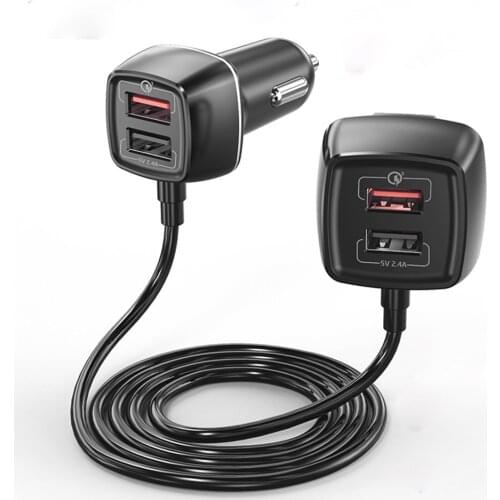 4 USB QC 3.0 Car Charger Quick Charge 3.0 Phone Car Fast Charger Adapter Car Portable Charger Plug for Smartphone