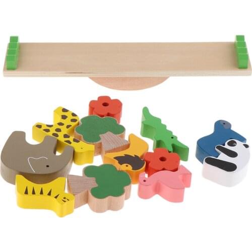 Balance Stacking Animals Blocks Playset Developmental Toys for Kids