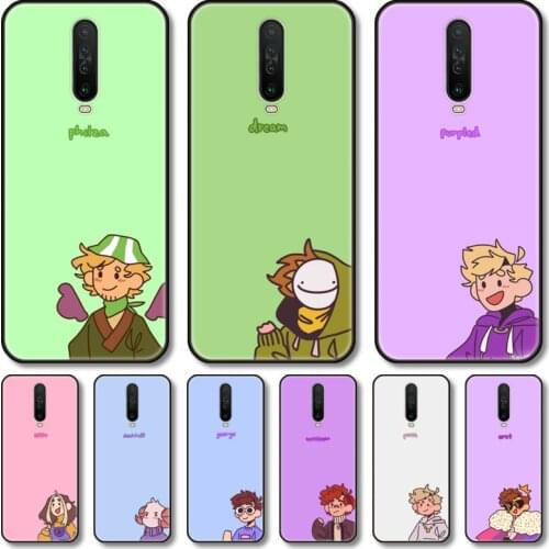 Dream philza Phone Case For XiaoMi Redmi Note 10S 9S 8 7 6 T Pro Black Cover Silicone Back TPU