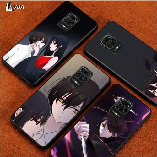 Black Soft Cover Stay Night Sweeter for Xiaomi Redmi Note 9 9S 8 8T 7 7S 6 5A 5 4X 4 Pro Max Prime Phone Case
