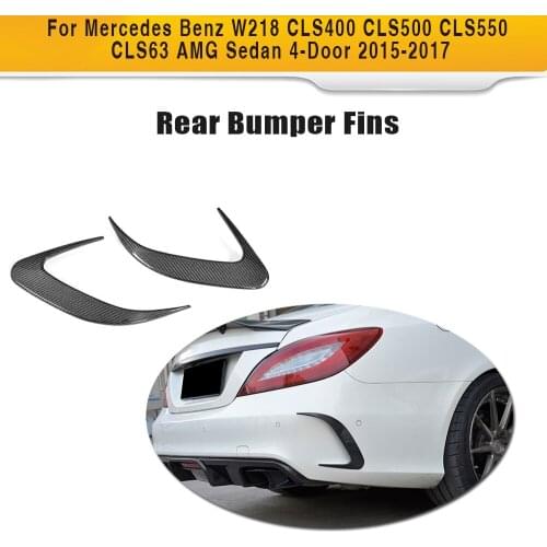CLS Class Carbon Fiber Auto Rear Bumper Vents Exterior Trims for Mercedes Benz W218 Sedan 4 Door 2015 2016 2017