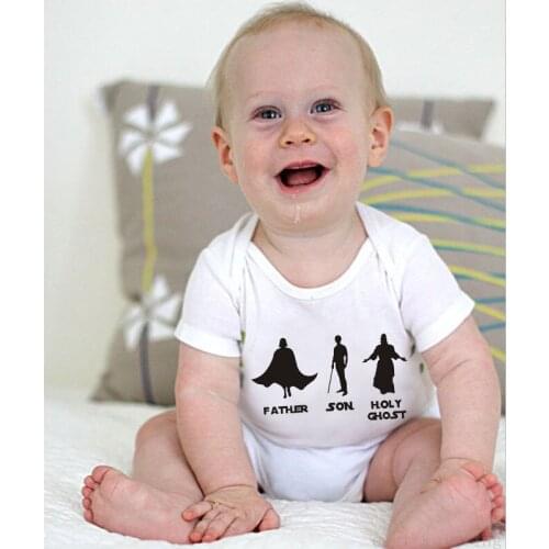 Baby Rompers Infant Baby Boys Girls Romper 0-24M Jumpsuit Baby Onesie Summer Clothing Father Son Letters Print Infant Outfits