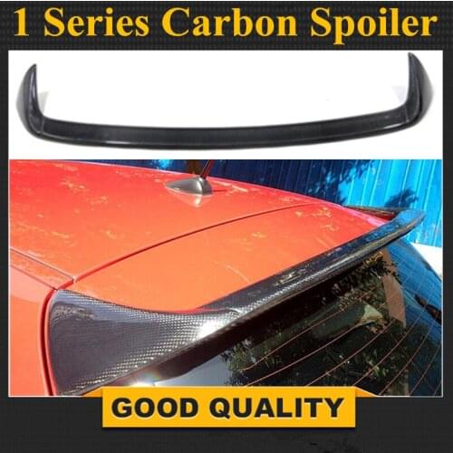 E87 E81 AC Style Rear Roof Lip Spoiler Wing Carbon Fiber for BMW 1 Series Hatchback 2004-2011