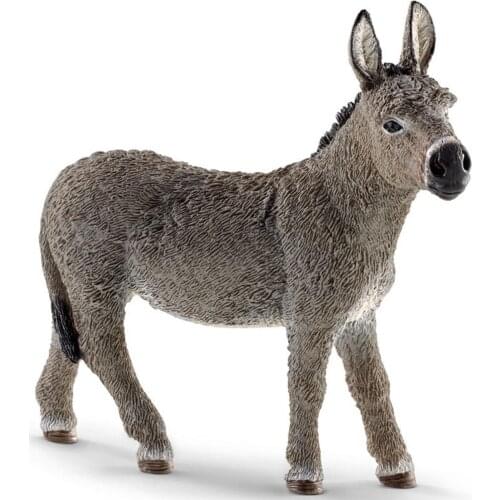 3.7inch Donkey Wild Life Figurine Toy Animal Figures Home Decoration Ornament