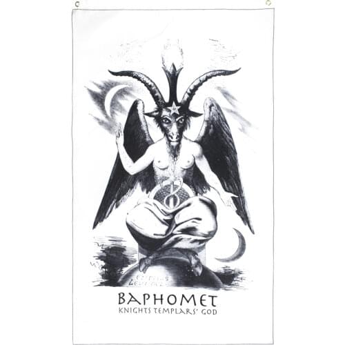 90X150cm BAPHOMET KNIGHTS TEMPLARS GOD Flag For Decoration
