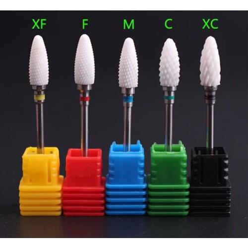 Nail Art Ceramic Drill Bit Professional Nails Sanding Accessories Tool Manicure Milling Cutters Nail Sander Tip Pedicure Drills