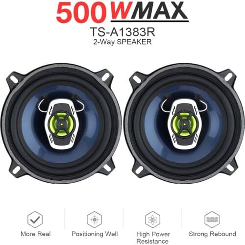 5 Inch 500W 2 Way Car Coaxial Auto Audio Music Stereo Full Range Frequency Hifi Loudspeaker Non Destructive Installation for Car