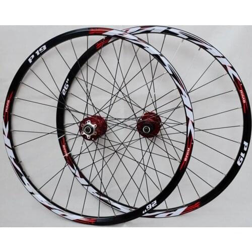 PASAK MTB Mountain Bike 26/27.5/29inch Wheelset Bicycle Wheels Front 2 Rear 4 Sealed Bearings Hub Disc Brake Wheel Alloy Rim