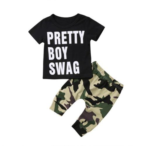 Toddler Kids Baby Girls Outfit Clothes T-shirt Tops+Long Pants Trousers 2PCS Set Size 0-24M
