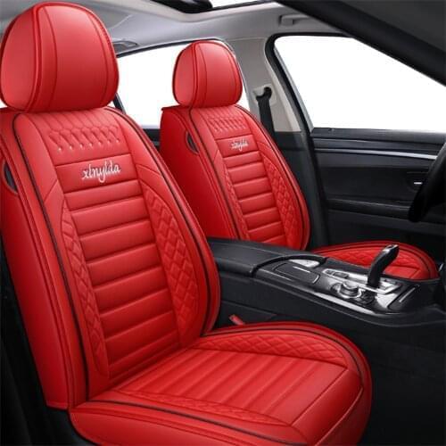 Leather Car Seat Cover for Volkswagen polo 9n polo sedan 6r touareg passat b3 Golf 7 caddy Tiguan Seat Covers Auto Accessories
