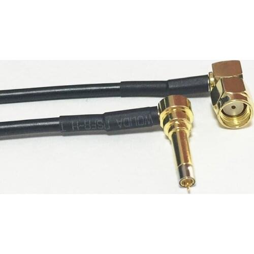 New Wireless Modem Wire RP-SMA Male Plug Right Angle To MS156 Right Angle Connector RG174 Cable 15CM 6" Wholesale Pigtail