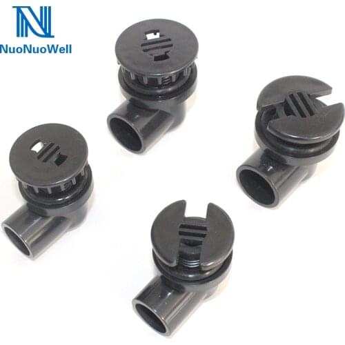 NuoNuoWell 20/25mm Aquarium Elbow Bulkhead Drain Connector 90 Degree Pipe Fitting Joint Fish Tank Bottom Outlet Drainage 5pcs