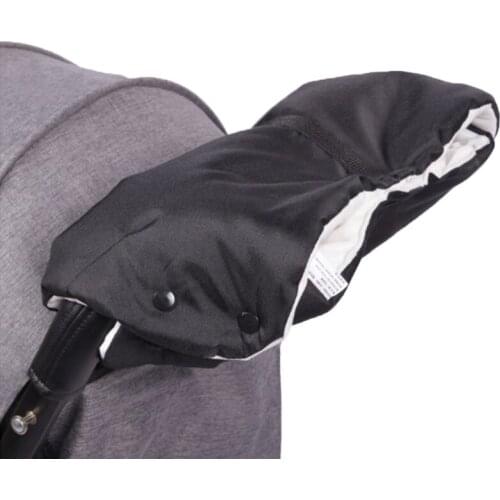 Baby Trolley Winter Windproof Gloves Keep Warm Plus Cashmere Thicken Plush Waterproof Gloves Durable Soft Comfortable Glove