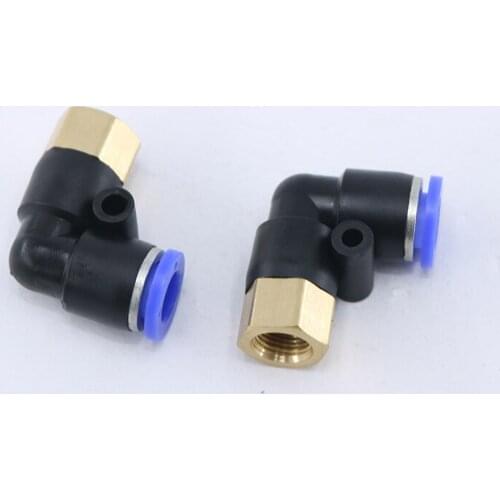 Blue Pneumatic Quick Coupling PLF Series Internal Elbow Coupling Pipe Air Push-In Coupling