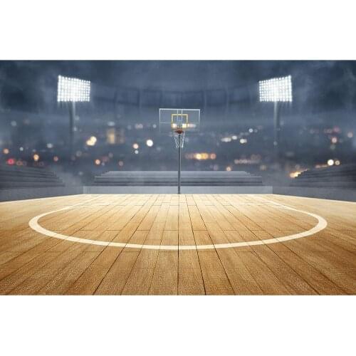 Basketball Court Sports Vinyl Photographic Backgrounds Photo Studio Backdrops Photobooth for Children Baby Boys Party Photocall