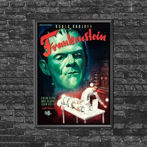 Frankenstein 1931 Boris Karloff Movie Poster Wall Painting Home Decoration (No Frame)