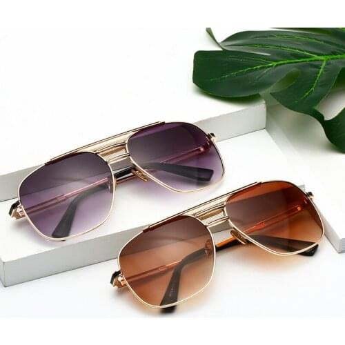 Luxury Classic Pilot Sunglasses Men Women 2019 Square Sun Glass for Female Retro Vintage Brand Designer Metal Frame UV400 Shades