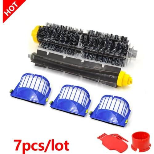Bristle & Flexible Beater Brush Brush Aero Vac Filters kit for iRobot Roomba 600 Series 620 630 650 660 680 690 Cleaning Tool