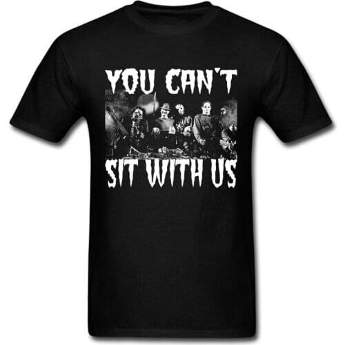 You Can't Sit With Us Horror Pennywise Michael Myers Jason Voorhees Halloween Custom T Shirt gift tee USA size