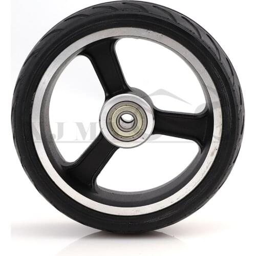 High quality solid wheel 5 inch 5.5x2 145x40 fast wheel Carbon fiber scooter solid tire with alloy rim