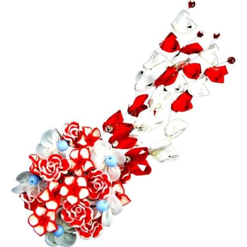 Beautiful Retro Style Wu Zetian Flower Hair Clip Queen Hair Accessories Empress Headdress Model Movie Theme