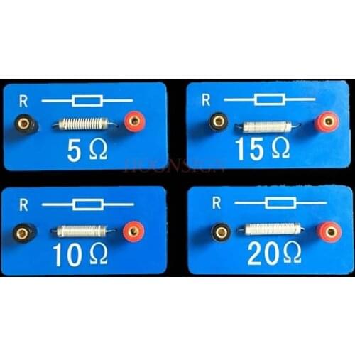 1 pcs Resistance coil Fixed value band with strong magnetism Magnetic electric demonstration box teacher accessories