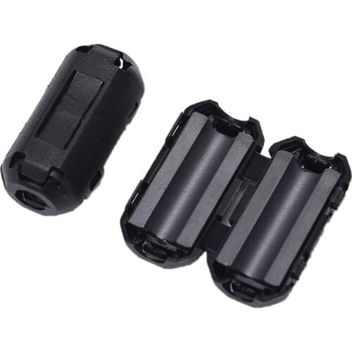 2pcs 5mm Clip-on Ferrite Filter Ring Core for Digital Cables RFI EMI Noise Suppressor Active Components Filters Cable Protector