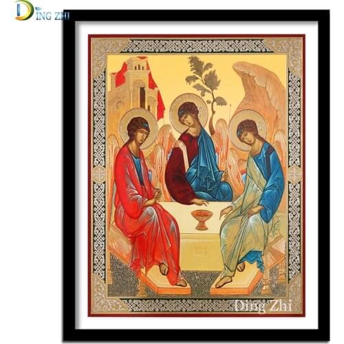 5D Diy Diamond Painting Full Square/Round Drill Religion Picture Rhinestones Mosaic Cross Stitch Kits Embroidery Art Decoration